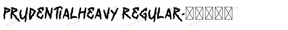 PrudentialHeavy Regular字体转换